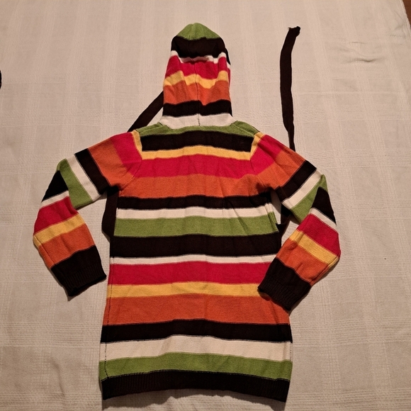 Gymboree girls size 5/6 Outlet striped longer belted sweater - Picture 2 of 3